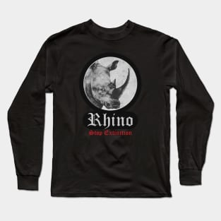 Rhino Extinction Long Sleeve T-Shirt